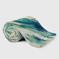 Плед флисовый Лазурная волна, цвет: 3D-велсофт — фото 2