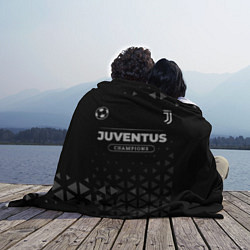 Плед флисовый Juventus Форма Champions, цвет: 3D-велсофт — фото 2