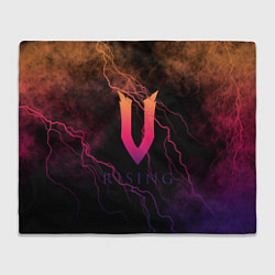 Плед флисовый V Rising молнии, цвет: 3D-велсофт