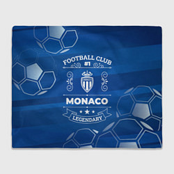 Плед флисовый Monaco Football Club Number 1, цвет: 3D-велсофт