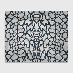 Плед флисовый Animal Black and White Pattern, цвет: 3D-велсофт