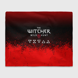 Плед флисовый Witcher blood, цвет: 3D-велсофт