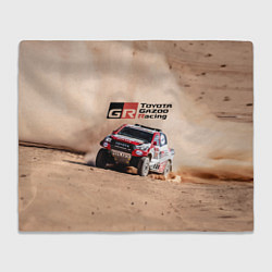 Плед флисовый Toyota Gazoo Racing Desert Rally, цвет: 3D-велсофт