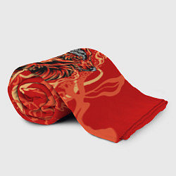 Плед флисовый Огненные лисы, цвет: 3D-велсофт — фото 2