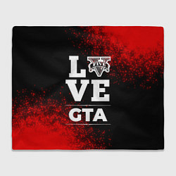 Плед флисовый GTA Love Классика, цвет: 3D-велсофт
