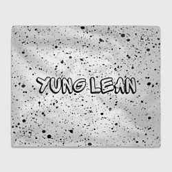 Плед флисовый Рэпер Yung Lean в стиле граффити, цвет: 3D-велсофт