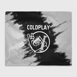 Плед флисовый Coldplay КОТ Краска, цвет: 3D-велсофт