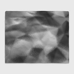 Плед флисовый В серых тонах абстрактный узор gray abstract patte, цвет: 3D-велсофт