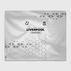 Плед флисовый Liverpool Champions Униформа, цвет: 3D-велсофт