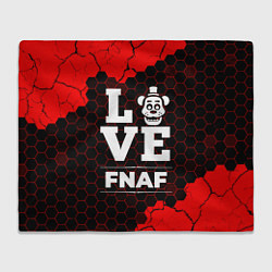 Плед флисовый FNAF Love Классика, цвет: 3D-велсофт