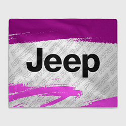 Плед флисовый Jeep Pro Racing, цвет: 3D-велсофт