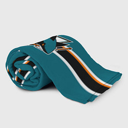Плед флисовый Сан-Хосе Шаркс форма, цвет: 3D-велсофт — фото 2