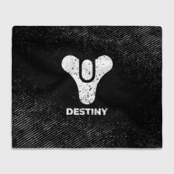 Плед флисовый Destiny с потертостями на темном фоне, цвет: 3D-велсофт