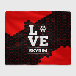 Плед флисовый Skyrim Love Классика, цвет: 3D-велсофт