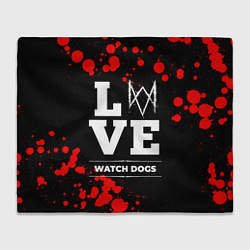 Плед флисовый Watch Dogs Love Классика, цвет: 3D-велсофт