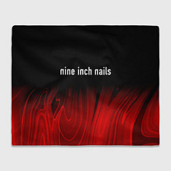 Плед флисовый Nine Inch Nails Red Plasma, цвет: 3D-велсофт