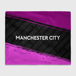 Плед флисовый Manchester City pro football, цвет: 3D-велсофт