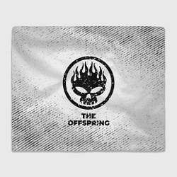 Плед флисовый The Offspring с потертостями на светлом фоне, цвет: 3D-велсофт