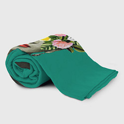 Плед флисовый Фрида Кало - Арт Портрет, цвет: 3D-велсофт — фото 2
