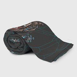 Плед флисовый Кибер медведь, цвет: 3D-велсофт — фото 2