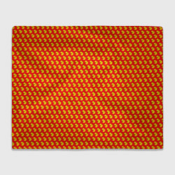 Плед флисовый Ути ути-пути Красный, цвет: 3D-велсофт