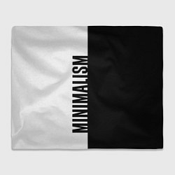 Плед флисовый MINIMALISM - BLACK AND WHITE, цвет: 3D-велсофт