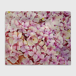 Плед флисовый Розовые цветы яркой поляной, цвет: 3D-велсофт