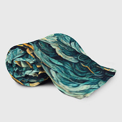 Плед флисовый Пейзаж в стиле Ван Гога, цвет: 3D-велсофт — фото 2