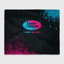 Плед флисовый Land Rover - neon gradient, цвет: 3D-велсофт