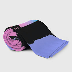 Плед флисовый BTS Blue And Pink, цвет: 3D-велсофт — фото 2