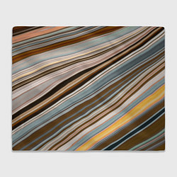 Плед флисовый Colored wavy lines, цвет: 3D-велсофт