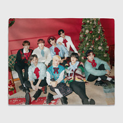 Плед флисовый Stray Kids Christmas EveL, цвет: 3D-велсофт