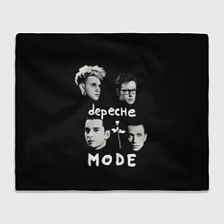 Плед флисовый Depeche Mode portrait, цвет: 3D-велсофт