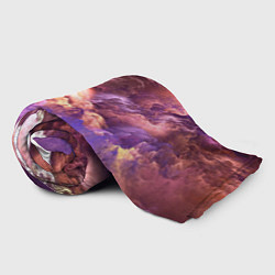 Плед флисовый Необычное фиолетовое облако, цвет: 3D-велсофт — фото 2