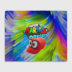 Плед флисовый Super Mario Odyssey - Nintendo - Бейсболка, цвет: 3D-велсофт