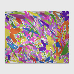 Плед флисовый Сочные краски лета и бабочки, цвет: 3D-велсофт