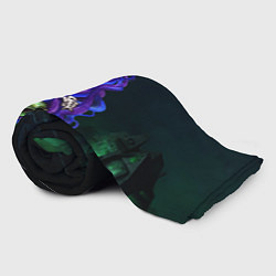 Плед флисовый Зомби - русалка, цвет: 3D-велсофт — фото 2
