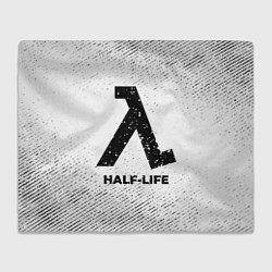 Плед флисовый Half-Life с потертостями на светлом фоне, цвет: 3D-велсофт