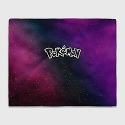 Плед флисовый Pokemon gradient space, цвет: 3D-велсофт