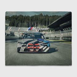 Плед флисовый BMW M Power - Motorsport - Racing team, цвет: 3D-велсофт