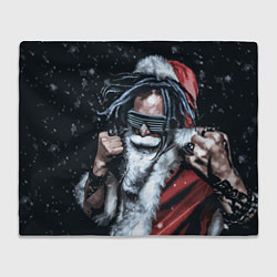 Плед флисовый Cool Santa Rastaman, цвет: 3D-велсофт