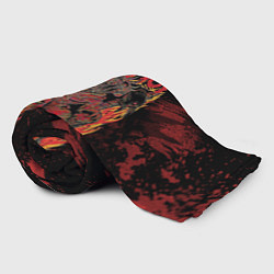 Плед флисовый Slipknot black and red, цвет: 3D-велсофт — фото 2