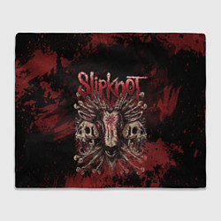 Плед флисовый Horror Slipknot, цвет: 3D-велсофт