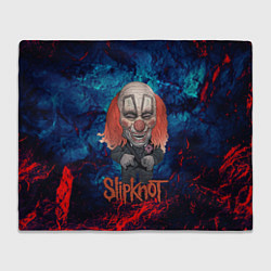 Плед флисовый Clown Slipknot, цвет: 3D-велсофт