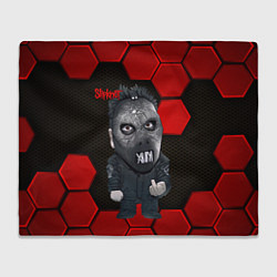Плед флисовый Slipknot объемные плиты, цвет: 3D-велсофт