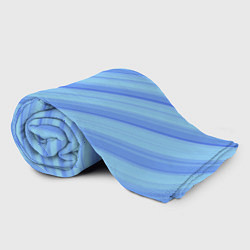 Плед флисовый Сине-голубые полосы абстракция, цвет: 3D-велсофт — фото 2