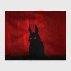 Плед флисовый Evil Rabbit, цвет: 3D-велсофт
