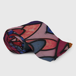 Плед флисовый Граффити сердца, цвет: 3D-велсофт — фото 2