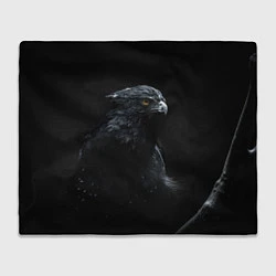 Плед флисовый Тёмный орёл, цвет: 3D-велсофт