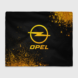 Плед флисовый Opel - gold gradient, цвет: 3D-велсофт